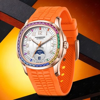 Đồng Hồ Cơ Nam HANBORO 755 [4547] | Kính Sapphire | Máy Miyota | Tặng Bóp Đựng Đồng Hồ