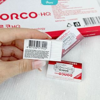 (CÓ TÁCH LẺ) Hộp 100 Lưỡi Dao Lam Dorco Đỏ HQ Sắc Bén, Bền, Dễ Sử Dụng - VIORA SHOP