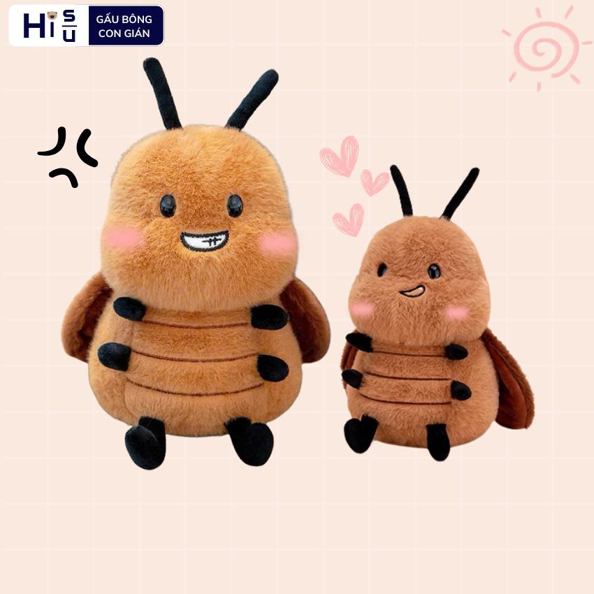 Gấu Bông Con Gián Bụng Béo Dễ Thương, Gián Tiểu Cường Vô Tri Quà Tặng Cho Bé,Bạn Trai, Bạn Gái Ngày Sinh Nhật