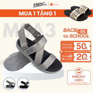 Giày Dép Sandal Nam Nữ Đi Học Đi Chơi Tết M8A3 - Đế Cao 4cm Êm Nhẹ Quai Hậu Tháo Rời