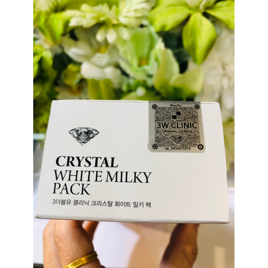 3W CLINIC WHITENING CRYSTAL WHITE MILK PACK TONE UP HÀN QUỐC