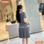 Đầm thiết kế BEMINE cổ đức đính cúc tùng váy xếp ly phù hợp đi chơi-B108