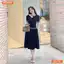 Đầm thiết kế BEMINE cổ tròn phối dây viền đính nơ dáng chữ A phù hợp đi làm-B179