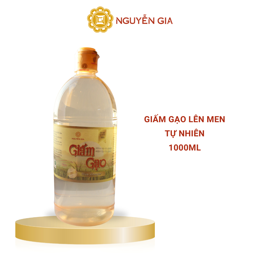 Giấm Gạo Nguyễn Gia Lên Men Tự Nhiên 1L NGG0022