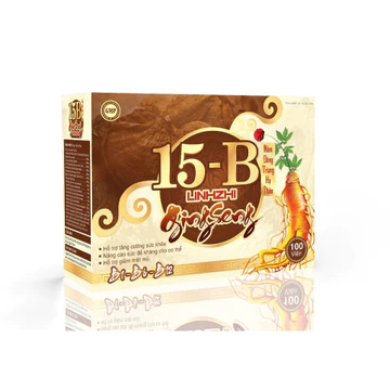 Viên uống bổ sung Vitamin 15B Ginseng (Hộp 100 viên) Hỗ trợ bồi bổ cơ thể, tăng sức đề kháng giúp cơ thể khoẻ mạnh.