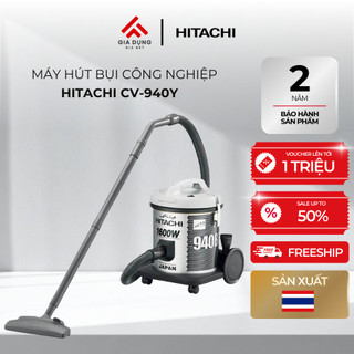 Máy Hút Bụi Công Nghiệp Hitachi CV-940Y 24CV​​ có công suất lớn 1600W - Dung tích 15L - Bảo hành chính hãng 24 tháng
