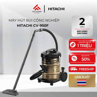 Máy hút bụi công nghiệp Hitachi CV-950F 24CV​​ có công suất lớn 2100W - Dung tích 18L - Bảo hành chính hãng 24 tháng
