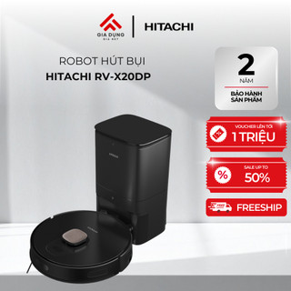 Robot Hút Bụi Lau Nhà RV-X20DP với trạm xử lý bụi tự động - Lực hút 5000Pa - Điều hướng LDS - Bảo hành 24 tháng