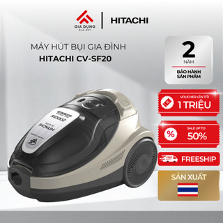 Máy Hút Bụi Hút Xoáy Hitachi CV-SF20V - Công suất 2000W - Dung tích 1,6L - Bộ lọc Hepa & Nano Titanium - Bảo hành 2 năm