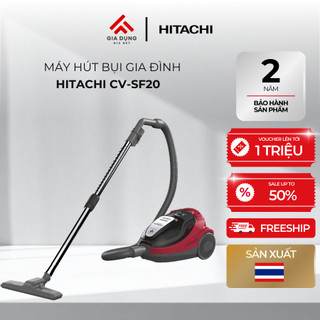 Máy Hút Bụi Hút Xoáy Hitachi CV-SF20V - Công suất 2000W - Dung tích 1,6L - Bộ lọc Hepa & Nano Titanium - Bảo hành 2 năm
