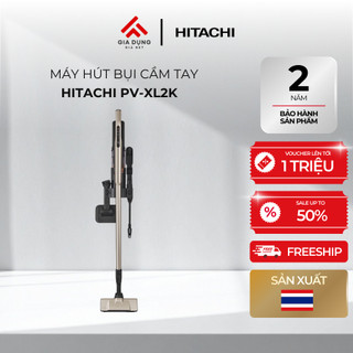 Máy Hút Bụi Cầm Tay Hitachi PV-XL2K - Đầu hút thông minh đèn LED xanh - Công suất 230W - Bảo hành chính hãng 24 tháng