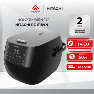 Nồi cơm điện tử Hitachi RZ-S18VN BK 1.8L cảm ứng toàn phần - Công nghệ nấu 3D - Bảo hành chính hãng 24 tháng