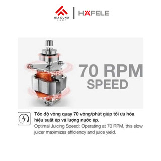 Máy Ép Chậm Hafele HS-J81SG (535.43.394) - Công suất 150W - 1 cối ép - Bảo hành 12 tháng