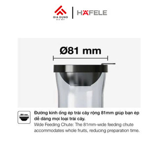 Máy Ép Chậm Hafele HS-J81SG (535.43.394) - Công suất 150W - 1 cối ép - Bảo hành 12 tháng