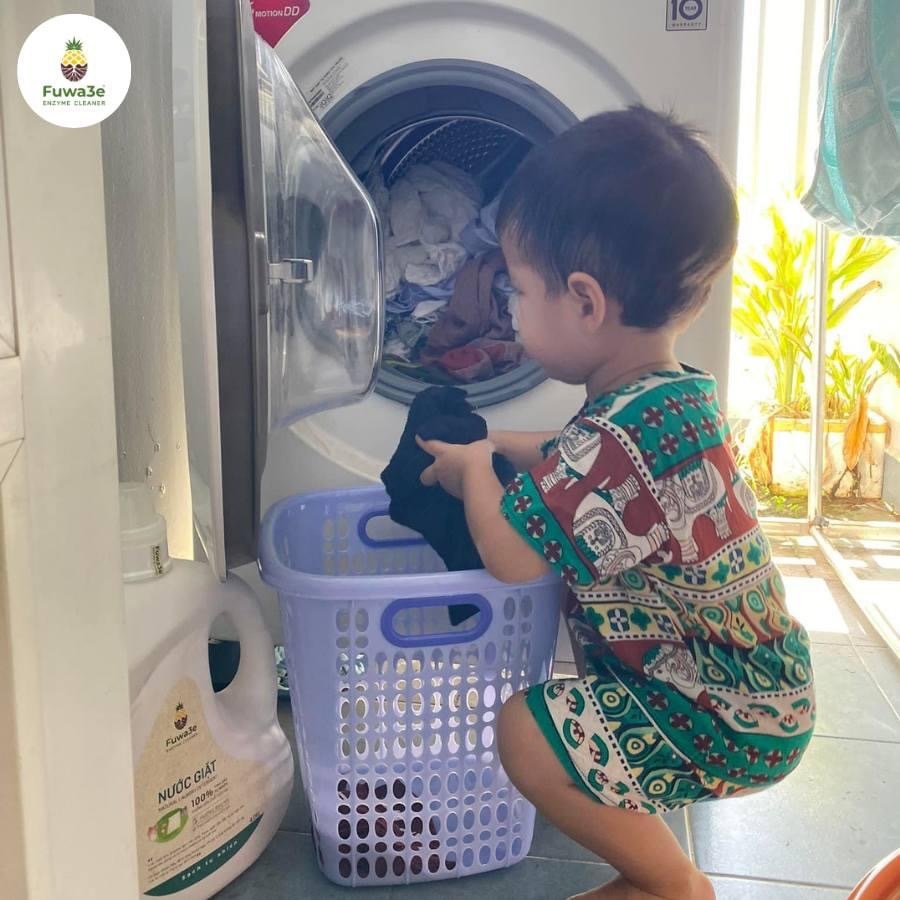 Nước Giặt Sinh Học FUWA3E 10L Hương Cam – Siêu Sạch, An Toàn Cho Bé