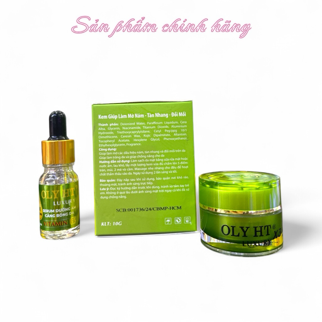 Kem Oly Ht Luxury Vitamin B5, Kem Nám X3 Peel Giúp Mờ Nám Tàn Nhang Đồi Mồi Chính Hãng