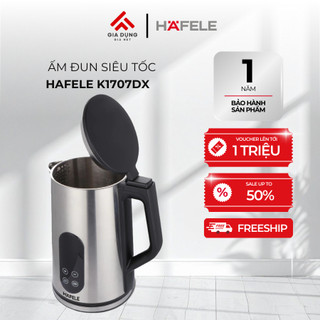 Ấm Đun Siêu Tốc Hafele HS-K1707DX (535.44.170) - Dung tích 1,7L - Chất liệu SUS 304 - Bảo hành chính hãng 12 tháng.