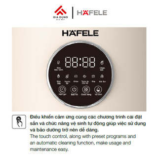 Máy Làm Sữa Đậu Nành Hafele HS-B151NW (535.43.485) - Điều khiển cảm hứng với nhiều chế độ - Bảo hành 24 tháng