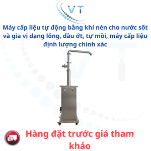 Máy cấp liệu tự động bằng khí nén cho nước sốt và gia vị dạng lỏng, dầu ớt, tự mồi, máy cấp liệu định lượng chính xác