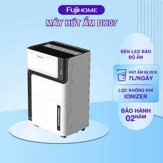 Máy hút ẩm gia đình thông minh Fujihome DH07 , Công suất hút 7 lít/ngày, lọc không khí ionizer
