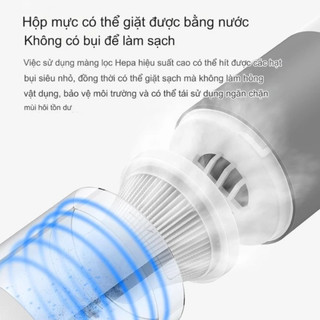 Máy Hút Bụi Cầm Tay Không Dây V01 Tặng 3 Đầu Hút, Lực Hút 4000Pa, Hút Bụi Nhà Và Xe Hơi