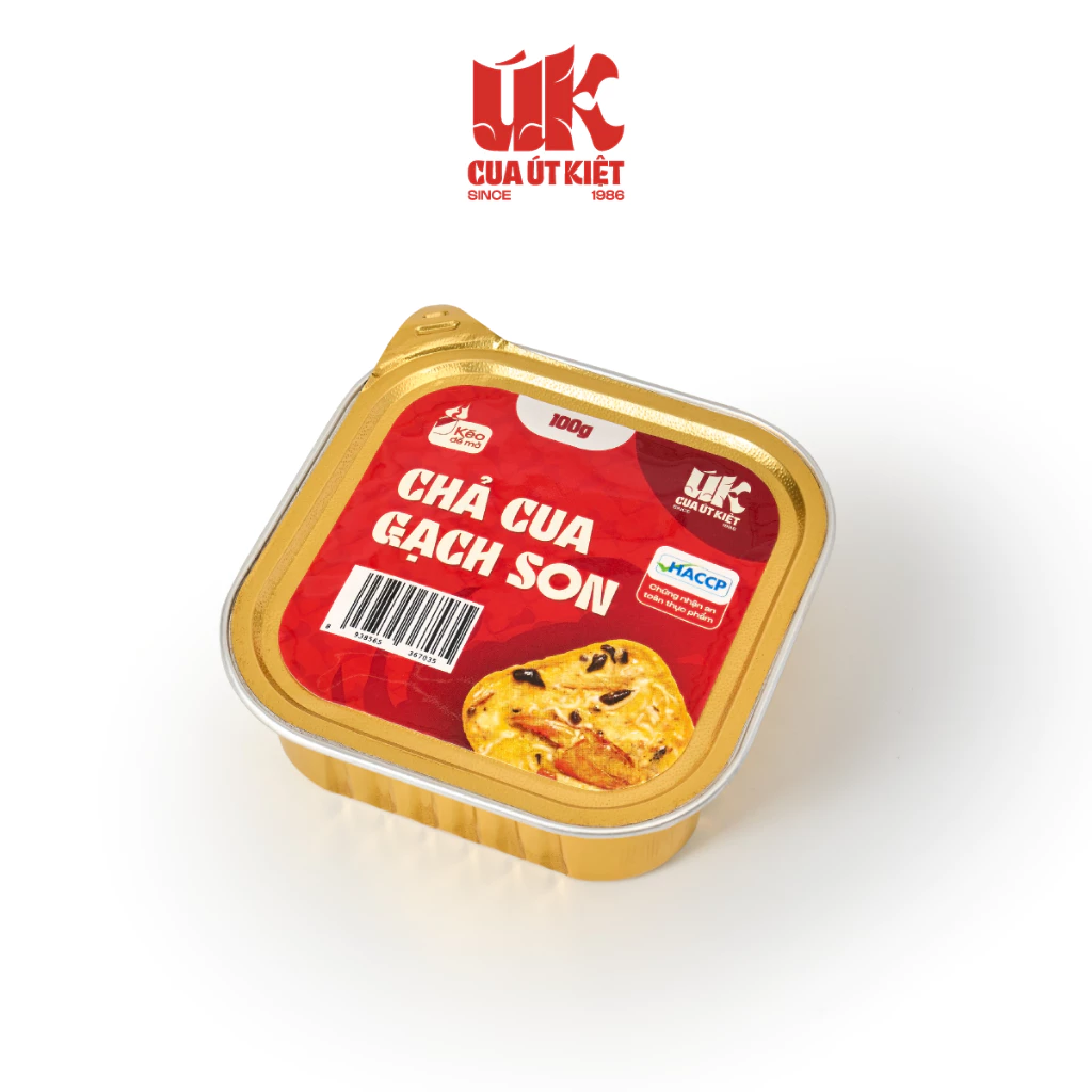 Chả Cua Gạch Son Út Kiệt từ Cua Cà Mau ăn liền tiện lợi, siêu ngon không chất bảo quản - Pack 3 (300gr) & Pack 4 (400gr)