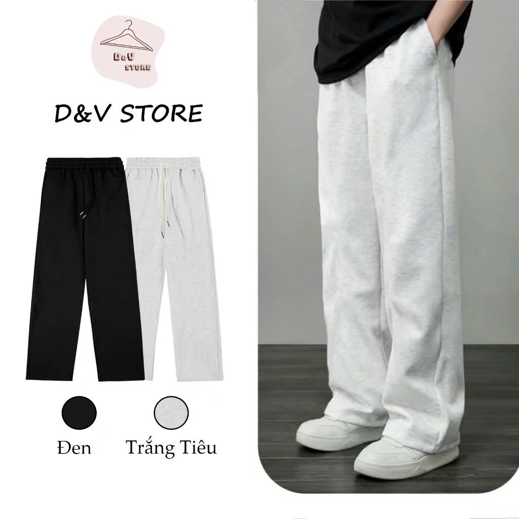 Quần Nỉ 2 Da Form Suông Rộng Track Pants Unisex Nam Nữ Local Brand Đứng Form Co Giãn Tốt – Menswear