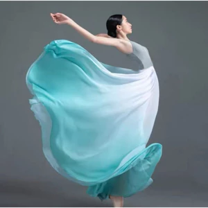 Trang phục múa cổ điển 720° dành cho nữ, váy dài thướt tha và thanh lịch, trang phục tập múa, múa hiện đại