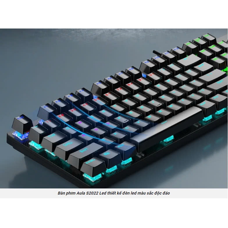Bàn phím cơ gaming AULA S2022 Pro (Blue /Red switch, LED Rainbow) Chính Hãng | BigBuy360 - bigbuy360.vn
