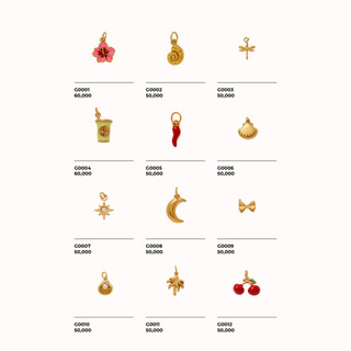 [VÒNG ĐÃ GẮN CHARM] Vòng & charm bằng thép không gỉ mạ vàng 18K tùy chỉnh thiết kế theo yêu cầu