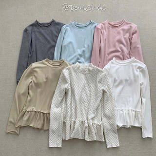 Áo Thun Tay Dài Cổ 3p Chân Bèo Vintage Hàn Quốc Basic Trẻ Trung Trendy QCCC (Ảnh thật ) |Dami.Studio