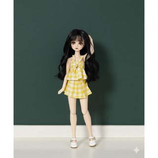 Set dây caro vàng size blythe,ob24,xinyi