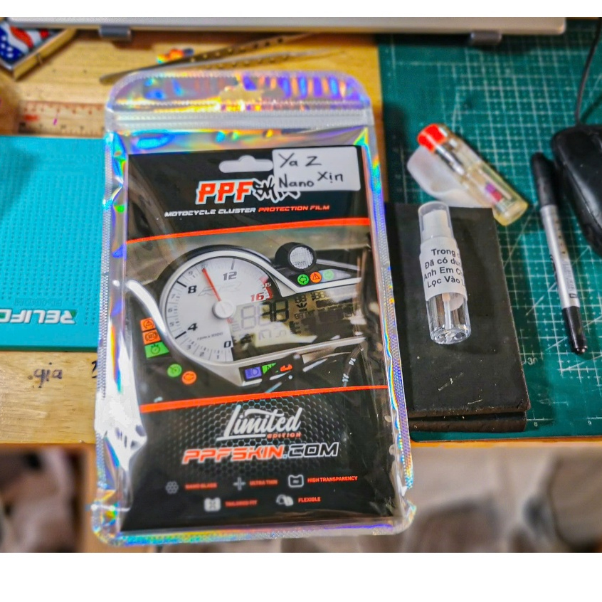 PPF YAMAHA YAZ 125...  dán bảo vệ mặt đồng hồ xe , hàng nhập khẩu