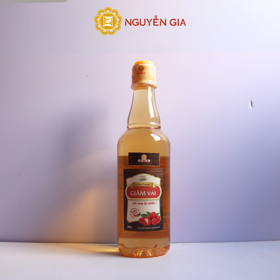 Giấm Vải Nguyễn Gia Lên Men Tự Nhiên 500ml NGG0071