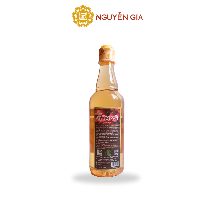 Giấm Vải Nguyễn Gia Lên Men Tự Nhiên 500ml NGG0071