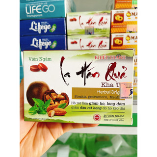 Viên Ngậm Ho La Hán Quả (Hộp 24 viên)