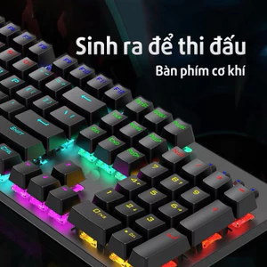 Bàn phím cơ HP GK100F kết hợp bàn phím chơi game có đèn nền 104 phím Led đẹp phù hợp cho PC và Laptop