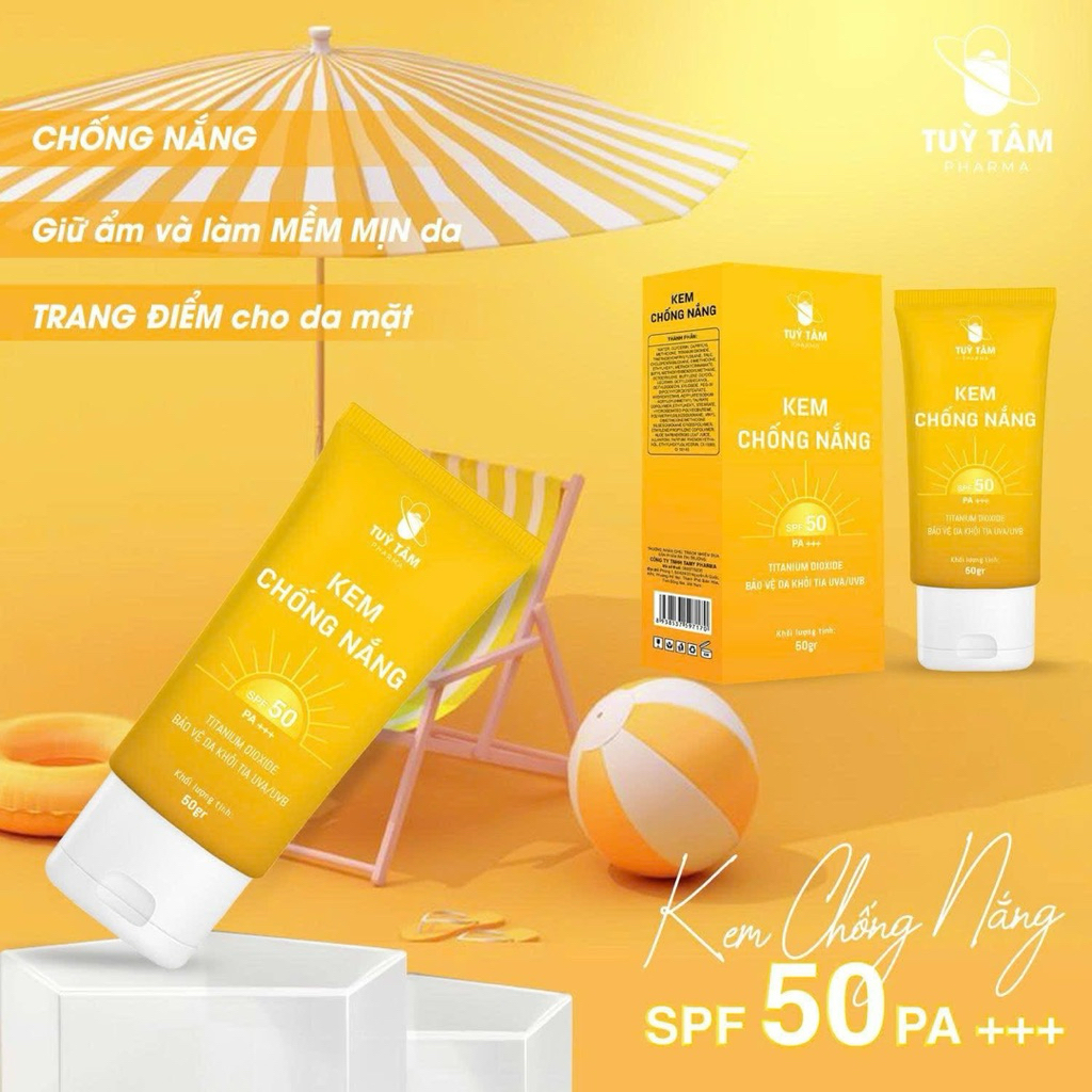 [KEM CHỐNG NẮNG - SAFFRON NANO - TÙY TÂM PHARMA] SPF 50, PA+++