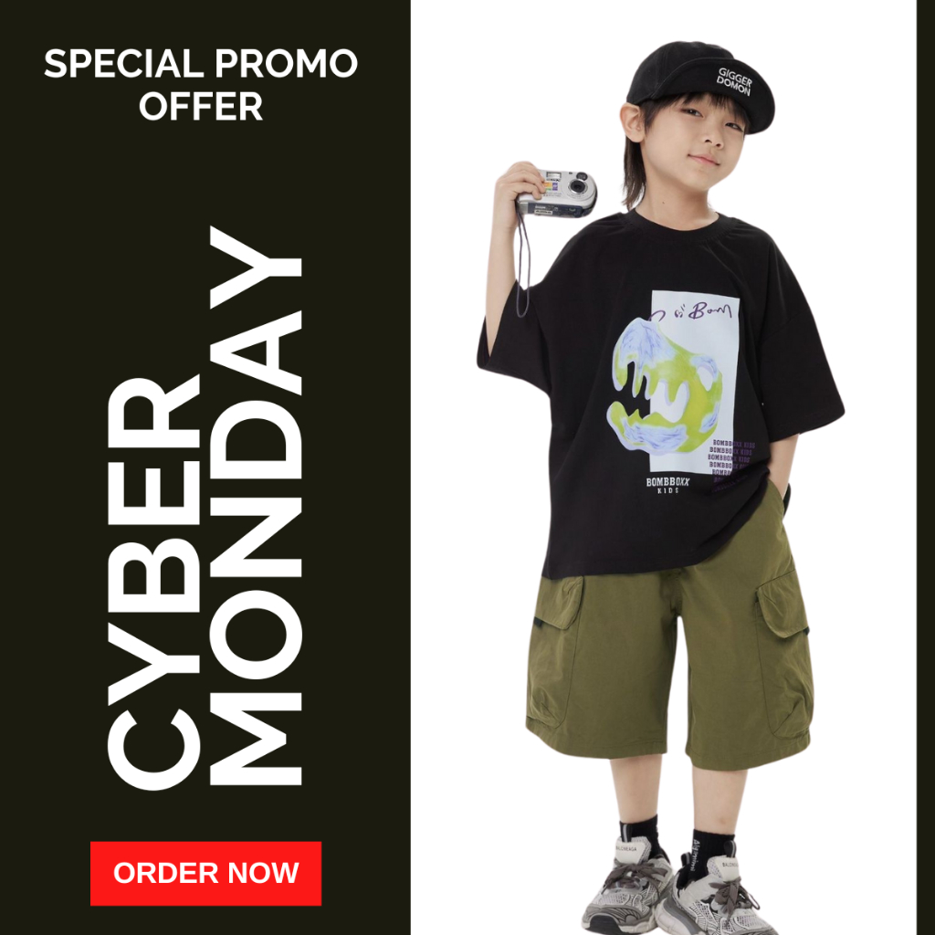 Áo Thun Ngắn Tay Mùa Hè Cho Bé Trai, Bé Gái In Hình Năng Động, Cổ Tròn B571 | JJ Kids Fashion