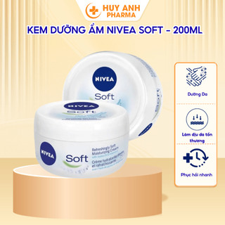 Kem Dưỡng Ẩm NIVEA Soft Cho Cả Da Mặt Và Toàn Thân Dưỡng Da Mềm Mịn 200ml