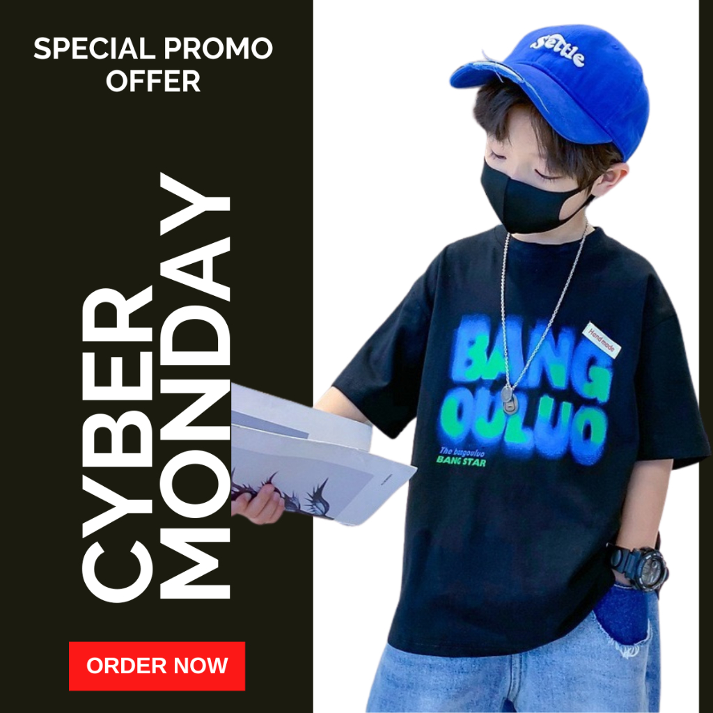 Áo Thun Ngắn Tay Mùa Hè Cho Bé Trai, Bé Gái In Hình Năng Động, Cổ Tròn B631 | JJ Kids Fashion