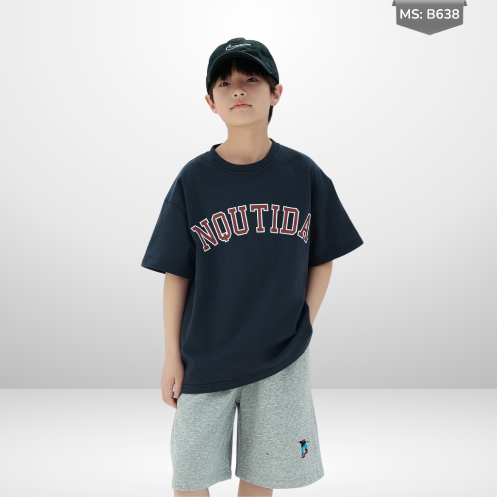 Áo Thun Ngắn Tay Mùa Hè Cho Bé Trai, Bé Gái In Hình Năng Động, Cổ Tròn B638 | JJ Kids Fashion