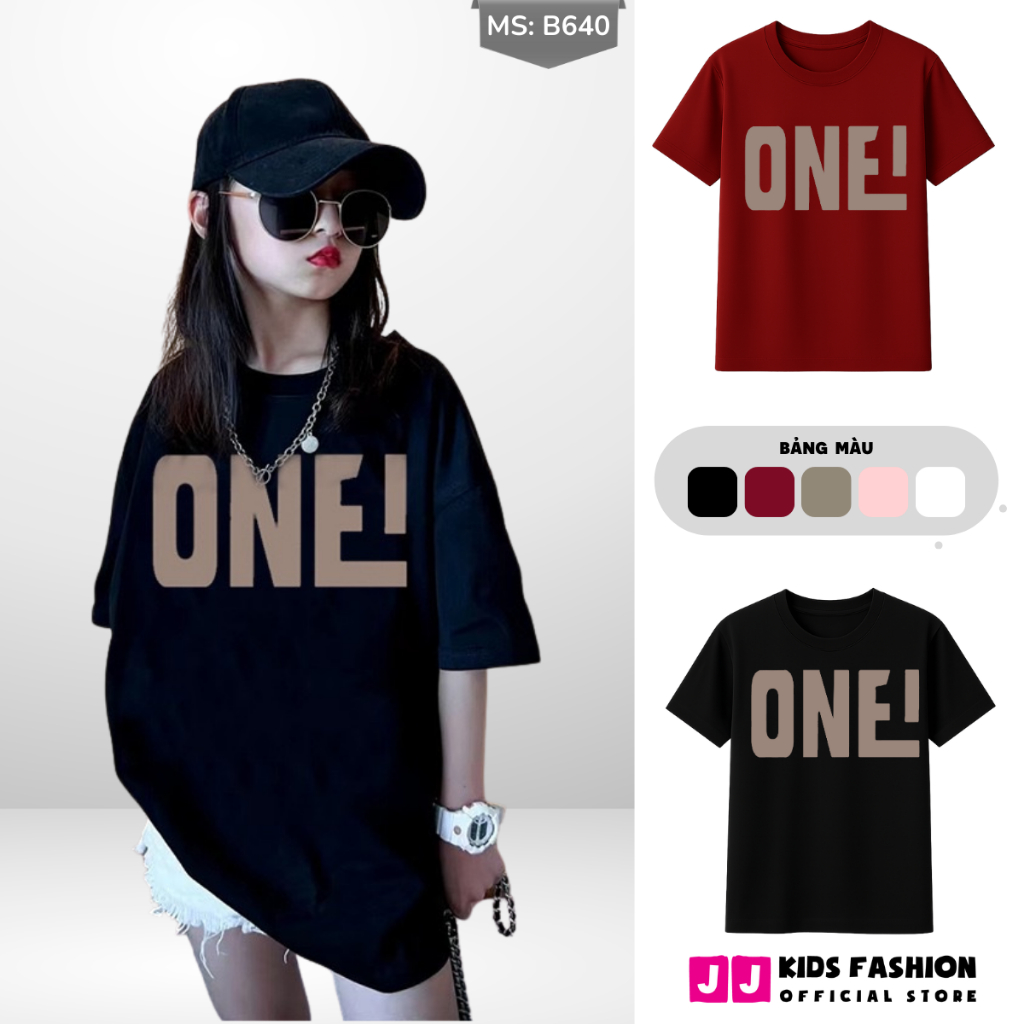 Áo Thun Ngắn Tay Cho Bé Trai, Bé Gái In Hình Năng Động, Cổ Tròn B640 | JJ Kids Fashion