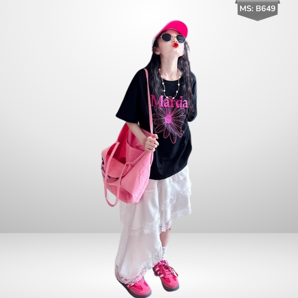 Áo Thun Ngắn Tay Cho Bé Trai, Bé Gái In Hình Năng Động, Cổ Tròn B649 | JJ Kids Fashion