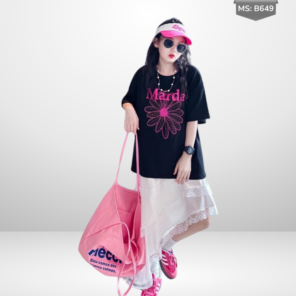 Áo Thun Ngắn Tay Cho Bé Trai, Bé Gái In Hình Năng Động, Cổ Tròn B649 | JJ Kids Fashion