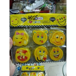 Gôm tẩy chỉ cảm xúc emoji bản to ( 3 viên)