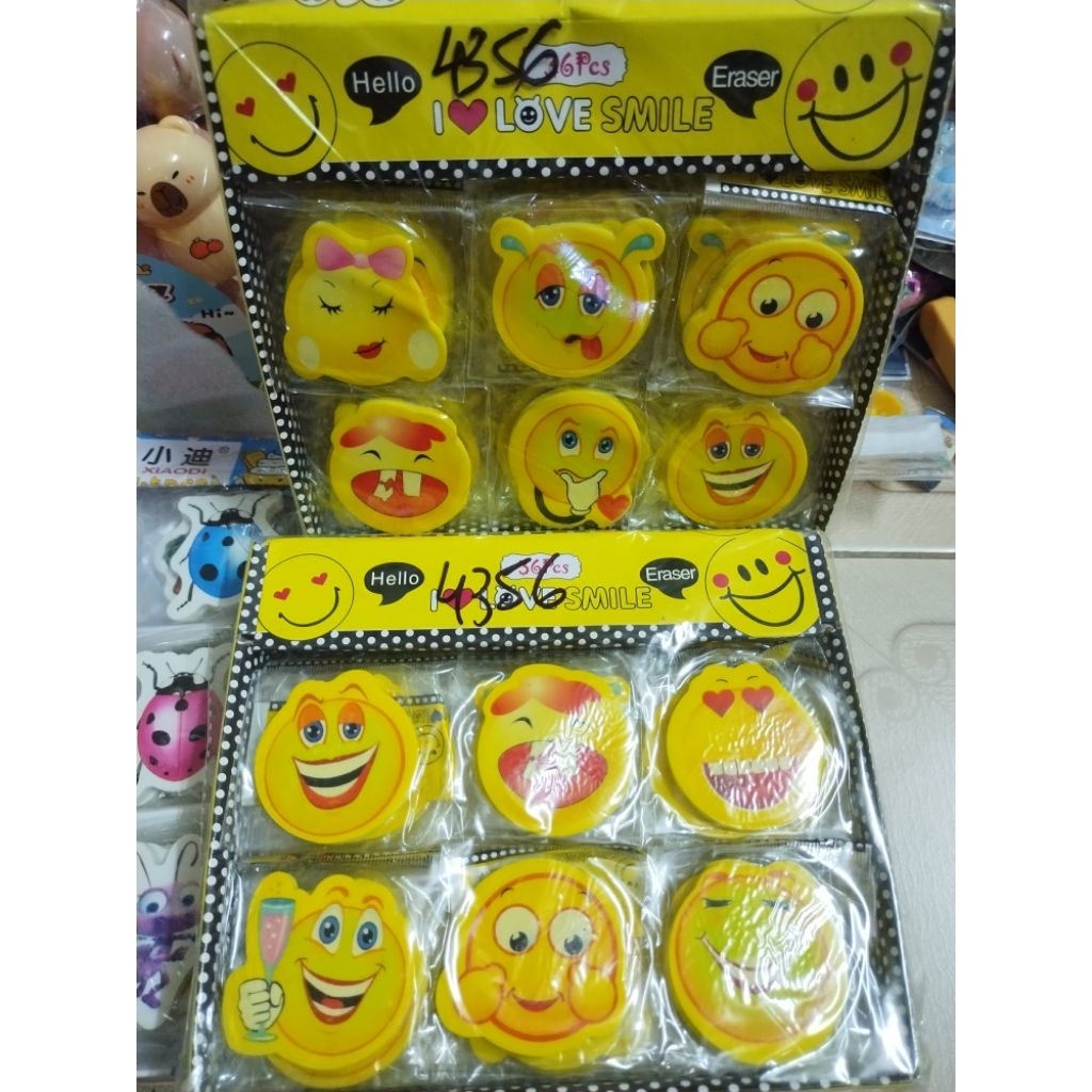Gôm tẩy chỉ cảm xúc emoji bản to ( 3 viên)