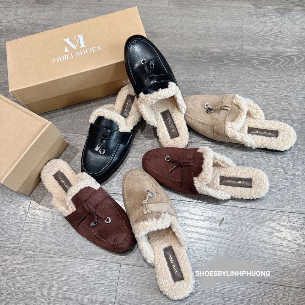 [‼️GIÁ XẢ BỎ MẪU] Sục da lộn lót lông brand MIJILI hàng cao cấp fullbox