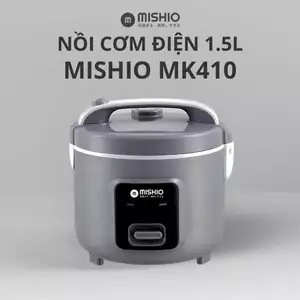Nồi Cơm Điện 1.5L Mishio MK410 – Nấu Cơm Ngon Chuẩn Vị Với Lòng Nồi Dạng Niêu Bo Tròn