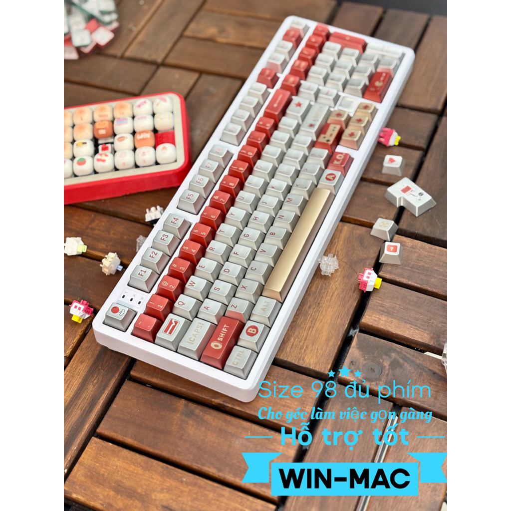 Bàn phím cơ Leobog Hi98C Pro: Nhôm CNC, 3 kết nối, LED RGB, Hotswap, bảo hành 12 tháng. | BigBuy360 - bigbuy360.vn